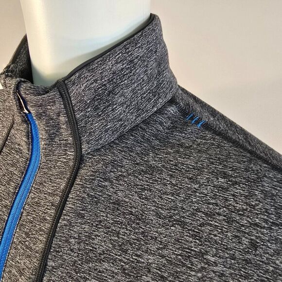 Lululemon Sweat Session 1/2 Zip Sz M Heathered Gray Surge Warm Performance Shirt - Picture 4 of 9